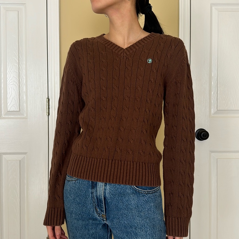 Vintage 100% Cotton Brown Sweater